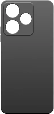 Чехол (клип-кейс) BORASCO Microfiber Case, для Xiaomi Poco M6 4G, черный [73627]