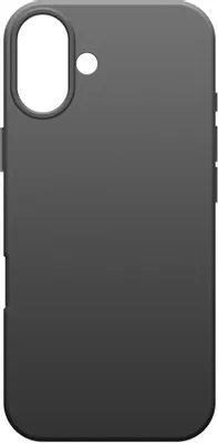 Чехол (клип-кейс) BORASCO Microfiber Case, для Apple iPhone 16 Plus, черный [73687]