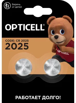 CR2025 Батарейка OPTICELL Specialty 2025,  2 шт.