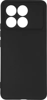 Чехол (клип-кейс) BORASCO Silicone Case, для Xiaomi Poco F6 Pro, черный [73394]