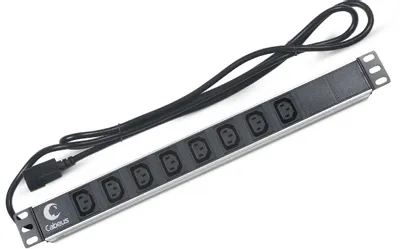 Блок распределения питания CABEUS PDU-8I-2IEC,  горизонт.размещ.,  C13Х8,  Тип вход. тока 10A,  2м
