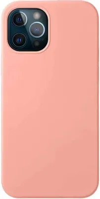 Чехол (клип-кейс) Deppa Liquid Silicone, для Apple iPhone 12/12 Pro, противоударный, розовый [87712]