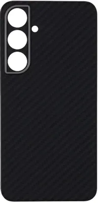 Чехол (клип-кейс) KONDIJAN Carbon, для Samsung Galaxy S24+, черный [kjcr-sam-s24-pl-ms-blk]