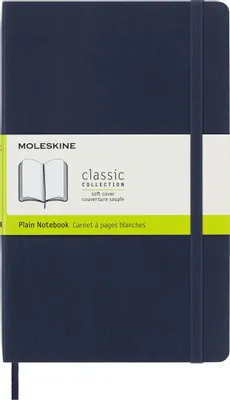 Блокнот Moleskine Classic Soft,  192стр,  без разлиновки,  мягкая обложка,  синий сапфир [qp618b20]