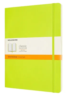 Блокнот Moleskine Classic Soft,  192стр,  в линейку,  мягкая обложка,  лайм [qp621c2]