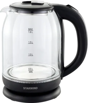 Чайник электрический StarWind SKG1779, 1.8л, стекло