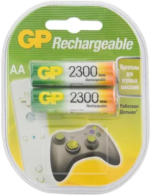 AA Аккумуляторная батарейка GP 230AAHC,  2 шт. 2250мAч