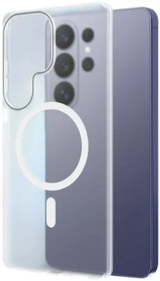 Чехол (клип-кейс) BORASCO Ice Magnet Case, для Samsung Galaxy S26 Ultra, прозрачный [76379]