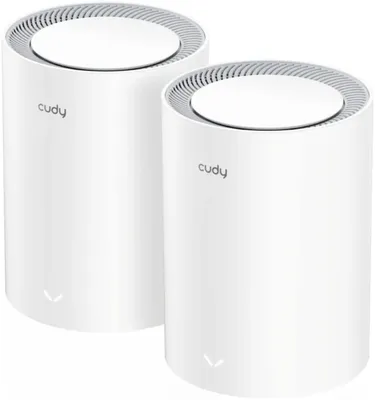 Бесшовный Mesh роутер CUDY M3600,  Wi-Fi 7,  BE3600,  2.4/5ГГц, 3 LAN,  1 WAN/LAN, белый, 2 шт. в комплекте [m3600(2-pack)]