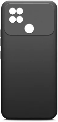 Чехол (клип-кейс) BORASCO Silicone Case, для Xiaomi Poco C40, черный [70746]