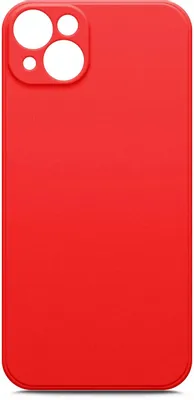 Чехол (клип-кейс) BORASCO Microfiber Case, для Apple iPhone 14 Plus, красный [70805]