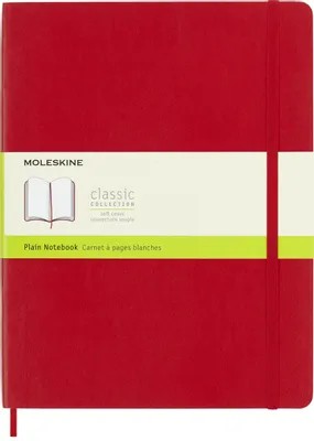 Блокнот Moleskine Classic Soft,  192стр,  без разлиновки,  мягкая обложка,  красный [qp623f2]