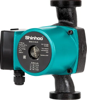 Насос циркуляционный SHINHOO Basic S 32-4S 180,  центробежный, поверхностный, 3960л/ч