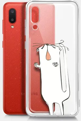 Чехол (клип-кейс) BORASCO ArtWorks, для Samsung Galaxy A02, прозрачный/рисунок [51362]