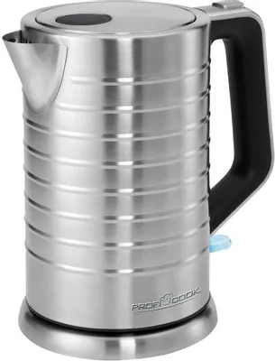 Чайник электрический PROFI COOK PC-WKS 1119, 1.7л, металл/пластик