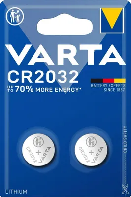 CR2032 Батарейка VARTA Energy CR2032 BL2 Lithium 3V,  2 шт.