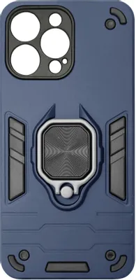 Чехол (клип-кейс) BORASCO Anti-Shock case, для Apple iPhone 16 Pro Max, противоударный, синий [74530]