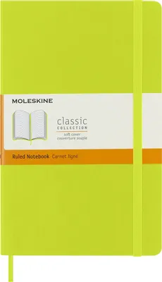 Блокнот Moleskine Classic Soft,  192стр,  в линейку,  мягкая обложка,  лайм [qp616c2]
