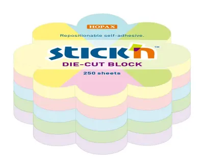 Блок самоклеящийся бумажный STICK`N 21832, 67x67, 250 л, пастель, ассорти