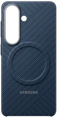 Чехол (клип-кейс) Samsung Carbon Magnet Case, для Samsung Galaxy S26, темно-синий [ef-ks942scegru]