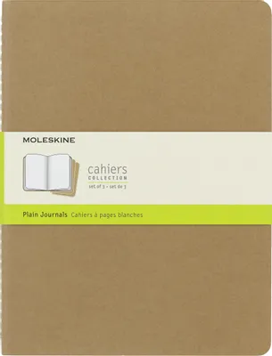 Блокнот Moleskine Cahier Journal,  120стр,  без разлиновки,  бежевый [qp423]