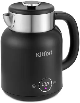 Чайник электрический KitFort КТ-6196-1, 1.5л, пластик/металл