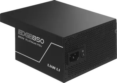 Блок питания Lian Li Edge 850,  850Вт,  80 PLUS PLATINUM,  120мм, черный, retail [g9p.eg0850.be00.ru]