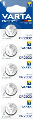CR2032 Батарейка VARTA Energy CR2032 BL5 Lithium 3V,  5 шт.