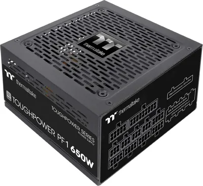 Блок питания Thermaltake Toughpower PF1,  650Вт,  80 PLUS PLATINUM,  140мм, черный, retail [ps-tpd-0650fnfape-1]