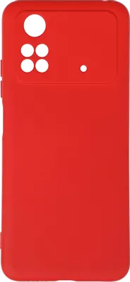 Чехол (клип-кейс) DF poOriginal-06, для Poco M4 Pro (4G), красный [pooriginal-06 (red)]