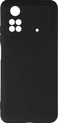 Чехол (клип-кейс) DF poOriginal-06, для Poco M4 Pro (4G), черный [pooriginal-06 (black)]