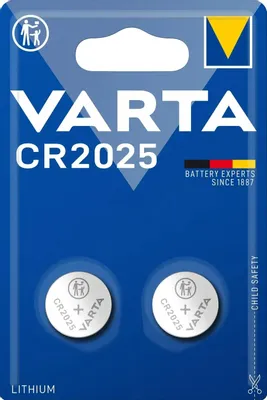 CR2025 Батарейка VARTA Electronics BL2,  2 шт.