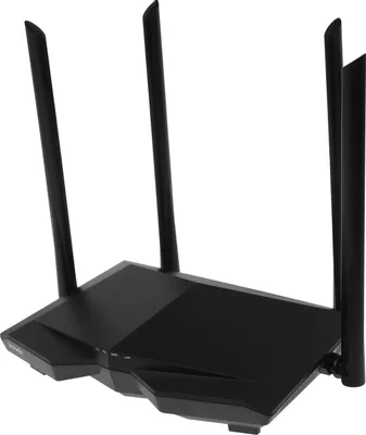 Wi-Fi роутер TENDA AC6,  Wi-Fi 5,  AC1200,  2.4/5ГГц, 3 LAN,  черный