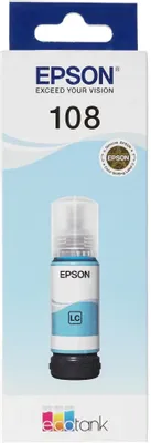 Чернила Epson 108 C13T09C54A, для Epson, 70мл, светло-голубой
