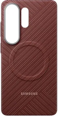 Чехол (клип-кейс) Samsung Carbon Magnet Case, для Samsung Galaxy S26 Ultra, коралловый [ef-ks948sregru]