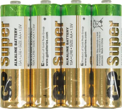 AA Батарейка GP Super Alkaline 15ARS LR6,  4 шт.