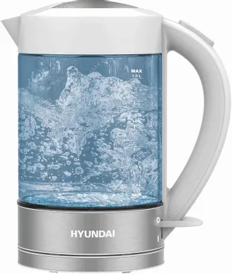 Чайник электрический Hyundai HYK-G9990, 1.5л, стекло