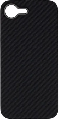 Чехол (клип-кейс) KONDIJAN Carbon, для Apple iPhone 16, черный [kjcr-iph-16e-blk]