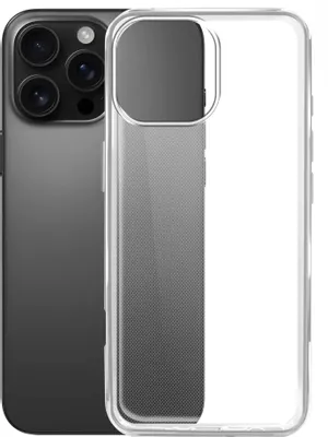 Чехол (клип-кейс) BORASCO Silicone Case, для Apple iPhone 16 Pro Max, прозрачный [73526]