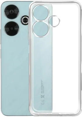 Чехол (клип-кейс) BORASCO Silicone Case, для Xiaomi Poco M6 4G, прозрачный [73628]