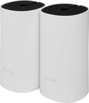 Бесшовный Mesh роутер TP-LINK Deco M4,  Wi-Fi 5,  AC1200,  2.4/5ГГц, 2 WAN/LAN, белый, 2 шт. в комплекте [deco m4(2-pack)]