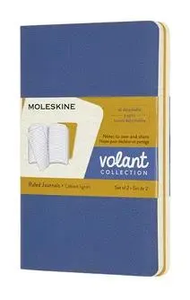 Блокнот Moleskine Volant,  80стр,  в линейку,  мягкая обложка,  синий [qp711b41m17]