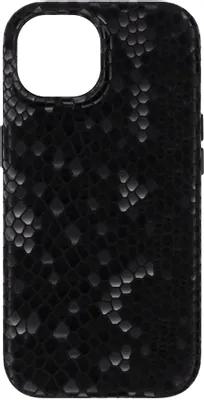 Чехол (клип-кейс) ZIBELINO Reptile, для Apple iPhone 15, черный [zms-apl-15-rp-blk]