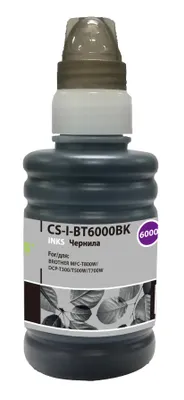 Чернила Cactus CS-I-BT6000BK, 100мл, черный пигментный