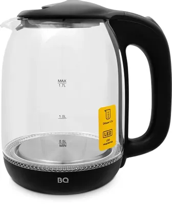 Чайник электрический BQ KT1830G, 1.7л, стекло/пластик