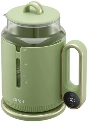 Чайник электрический KitFort КТ-6751, 1.5л, стекло/пластик