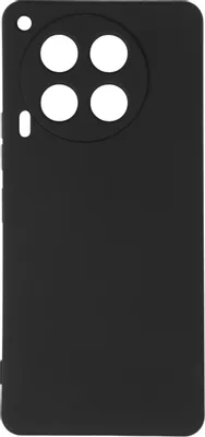 Чехол (клип-кейс) BORASCO Microfiber Case, для Tecno Camon 30, черный [73175]