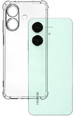 Чехол (клип-кейс) PERO CC02, для Realme Note 60/60X, противоударный, прозрачный [cc02-rn60x-tr]