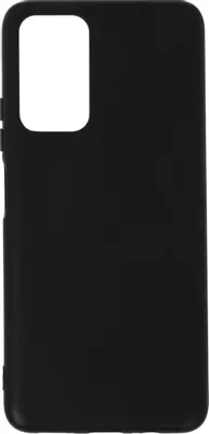 Чехол (клип-кейс) BORASCO Silicone Case, для Xiaomi Poco M4 Pro, черный (матовый) [70106]