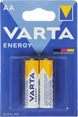 AA Батарейка VARTA Energy LR6 Alkaline,  2 шт.